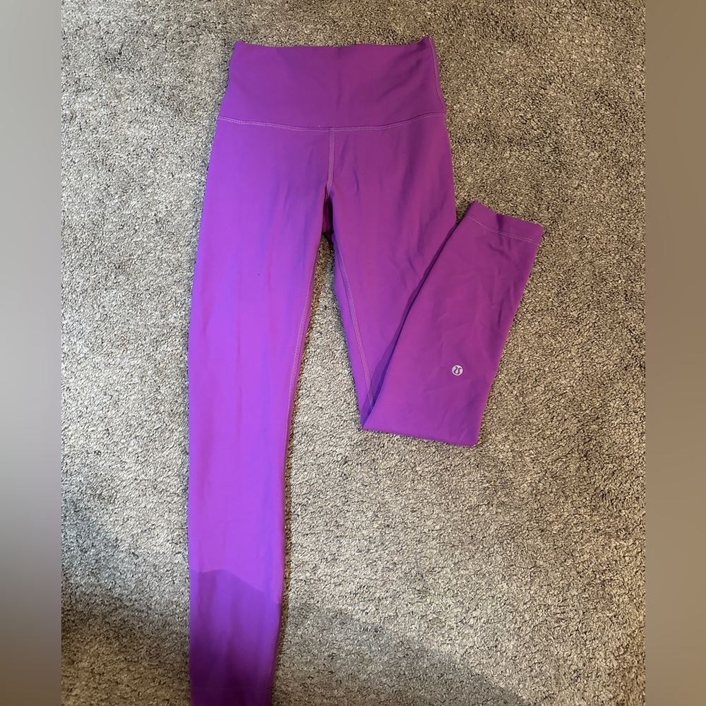 Lululemon Wonder Train Leggings 25’ Moonlight Magenta size 4